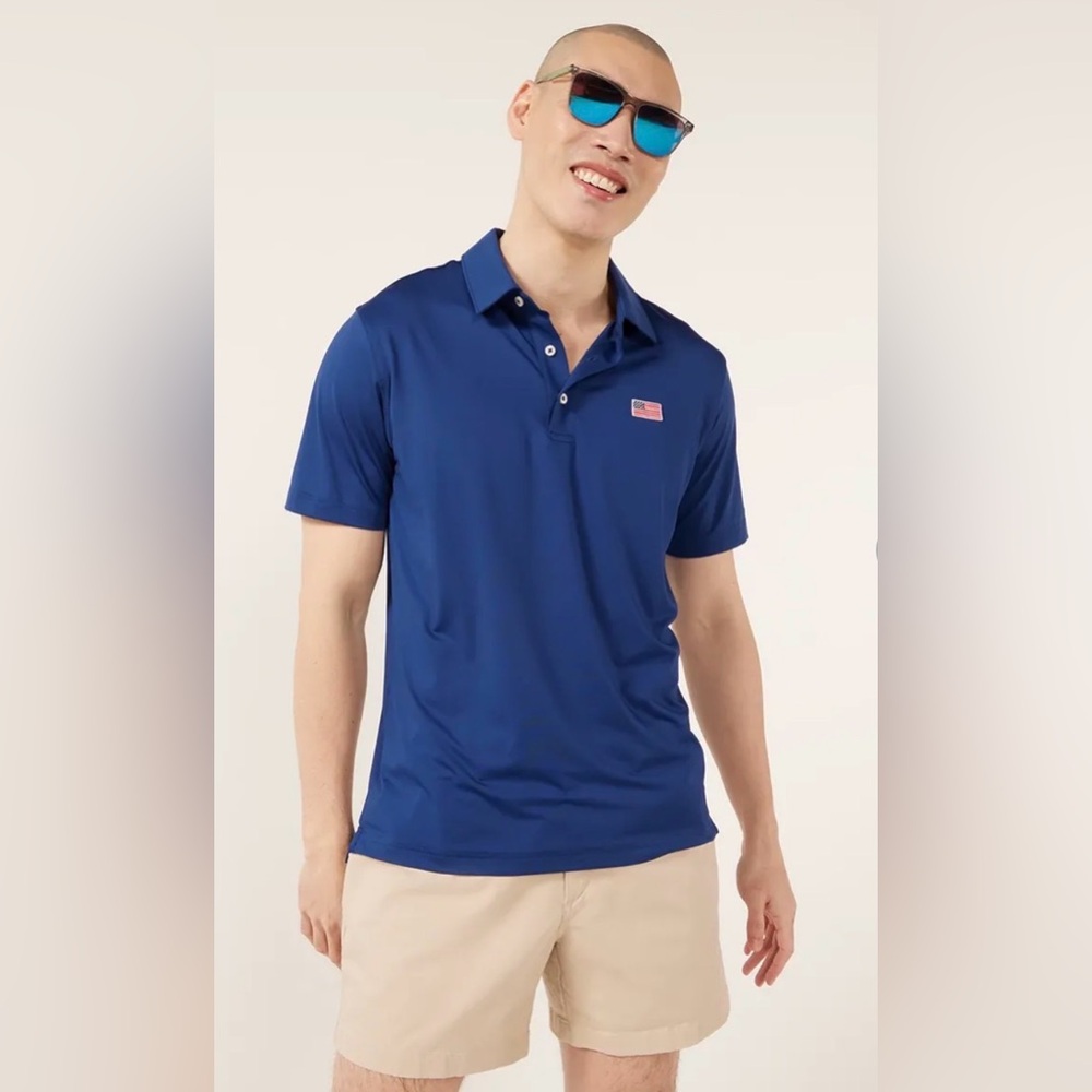 Men's Chubbies Performance Polo The Out of the Blue Size Medium